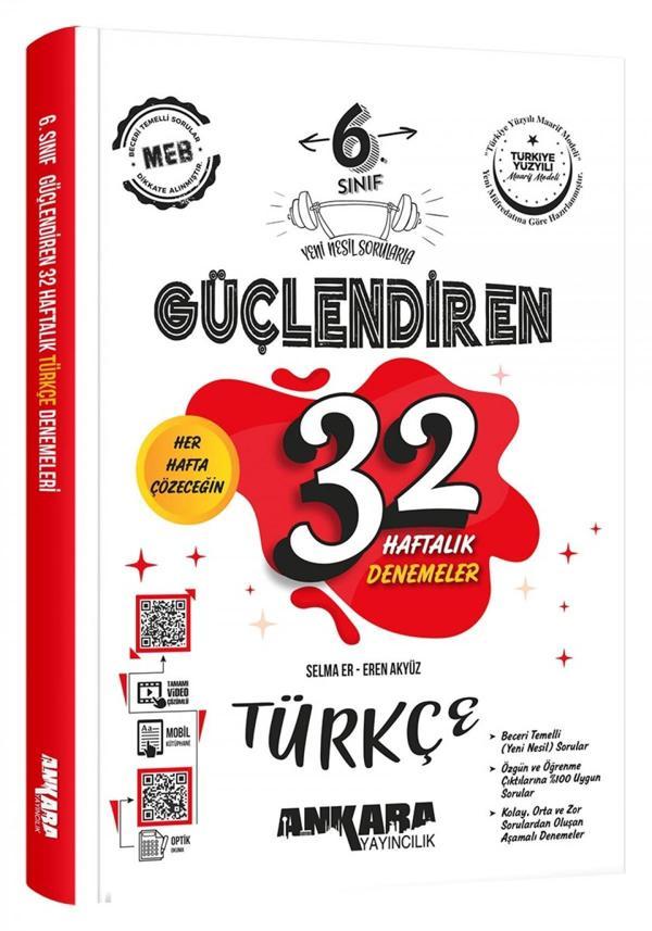 6. Sınıf Güçlendiren 32 Haftalık  Türkçe  Kazanım Denemeler 2026 - İş Bankası Kültür Yayınları - Image 1