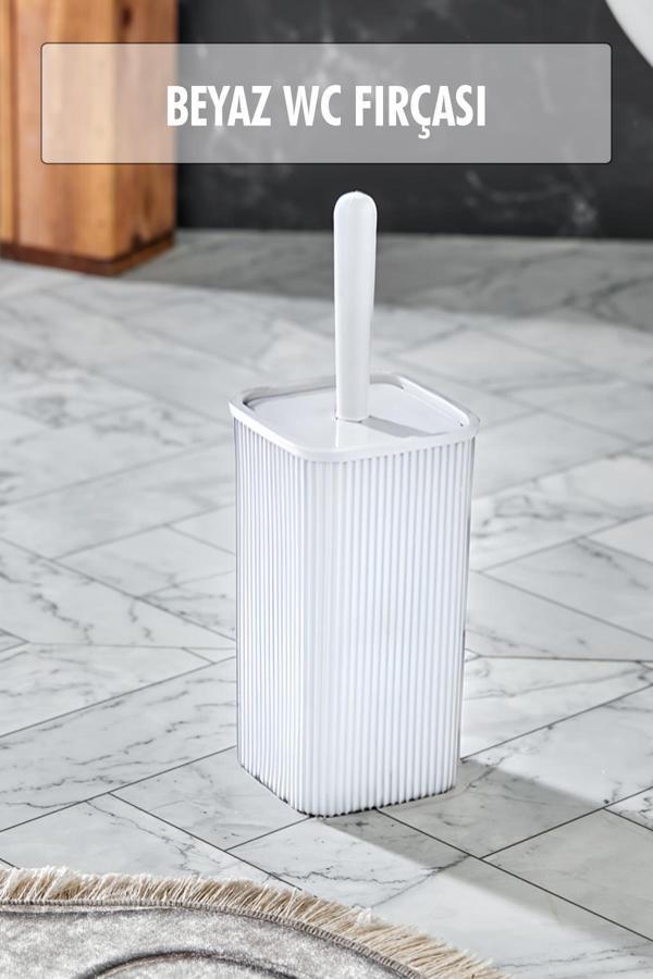 WC Fırçası & Tuvalet Fırçası Beyaz 2 Parça - Image 1