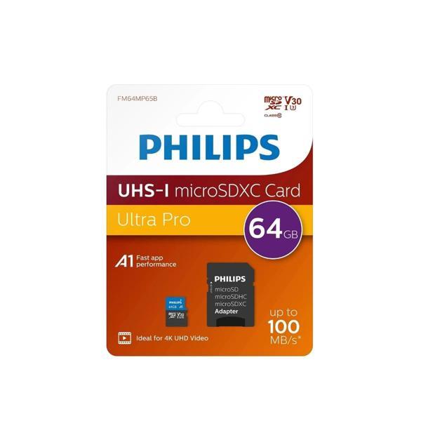 Phılıps 64gb Mıcro Sdxc 100 Mb/s C10 Fm64mp65b/00 - Image 1