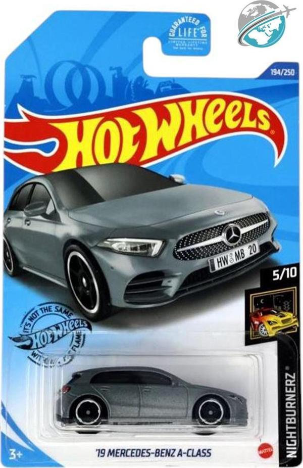 Hot Wheels -'19 Mercedes-Benz A-Class (1/64) Gri - Yurt Dışı Uzun Kartonet - 2020 Serisi - Image 1