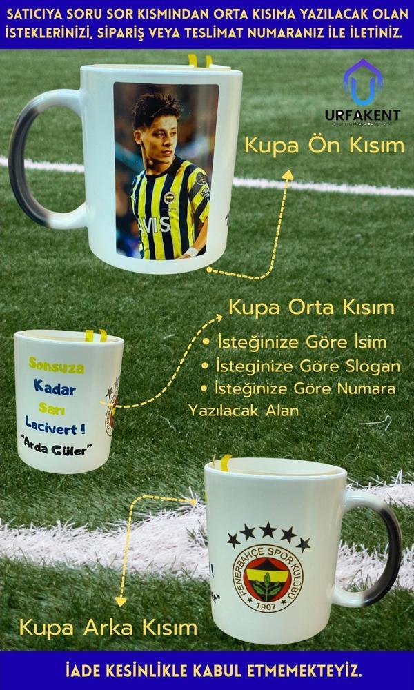Kişiye Özel İsimli Fenerbahçe Taraftar Özel İsimli Yazılı Sihirli Kupa Bardak-Sihirli Kupa Bardak - Image 1
