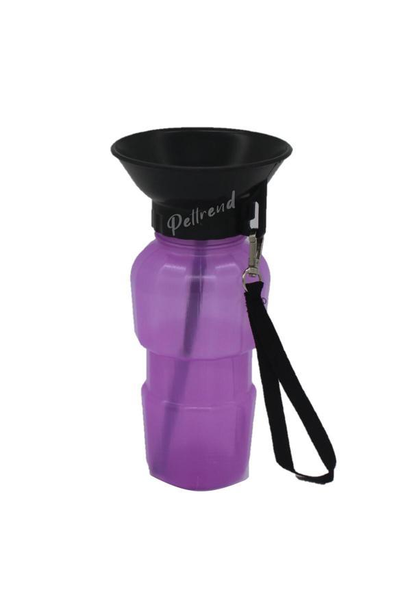 Pettrend 500Ml Köpek Seyahat Suluğu Su Şişesi (Mor) - Image 1