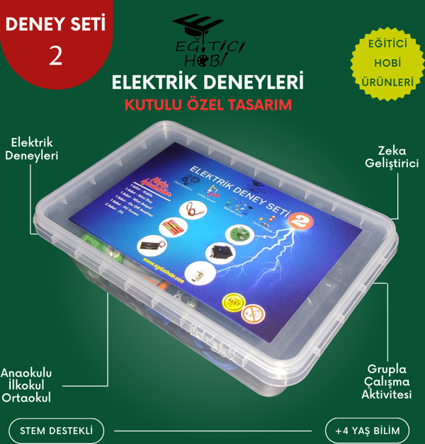 Eğitici Hobi Kutulu, Elektrik Deney Seti - 2 Eğitici Hobi Bilim Seti - Image 1