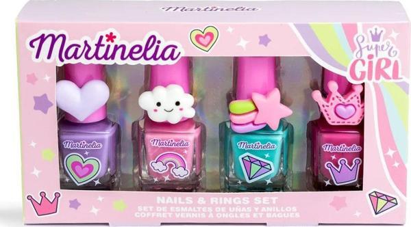 Martinelia Super Girl Kız Çocuk 4 lü Oje ve Yüzük Seti 90198 - Image 1