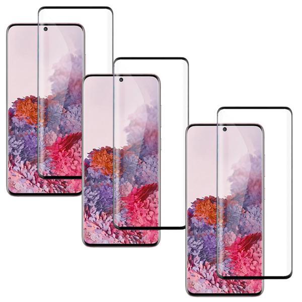 Samsung Galaxy A54 Uyumlu Tam Kaplayan Kalın Parlak 5D Ekran Koruyucu x3 - Image 1