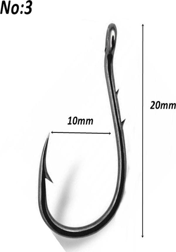 Powerex Chinu With Ring Tırnaklı 3 no. Delikli Paslanmaz Black Nickel İğne - Image 1