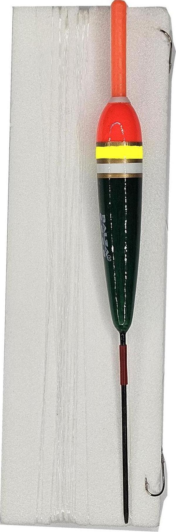 Aldos sport fishing Özel Üretim Hassas Şamandıralı Mod.211 (1 Gr) 2 Iğneli Kefal Sokar Melanur Takımı - 6 Mt Misinalı - Image 1