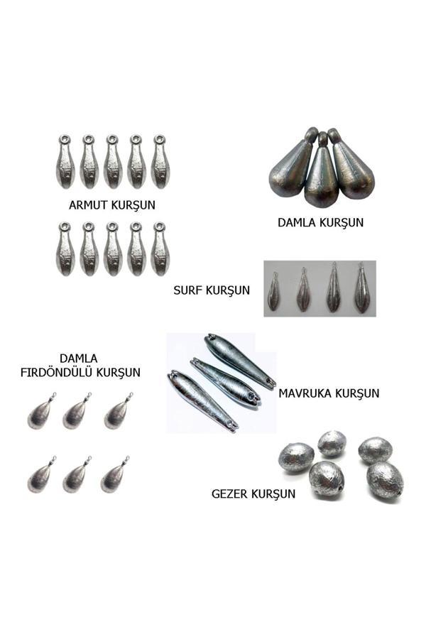 Aldos sport fishing Gezer, Armut, Surf, Damla, Mavruka Kurşun 26 Adet - Image 1