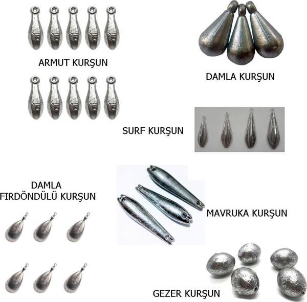 Aldos sport fishing Gezer, Armut, Surf, Damla, Mavruka Kurşun 26 Adet - Image 1
