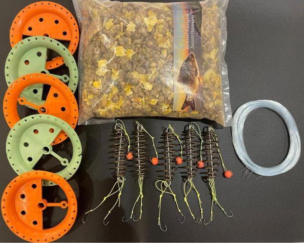 Aldos sport fishing Sazan Hamuru Kasnaklı Misinalı Yaylı Set - Image 1