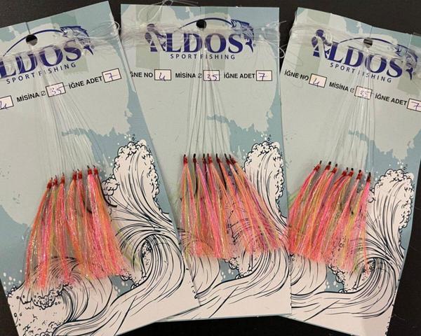 Aldos sport fishing Çapari Tekne Bot Çaparisi (3 AD) 30/35 Kıyı 4 No Iğneli Uskumru Çinekop Palamut Çaparisi Krş2 - Image 1
