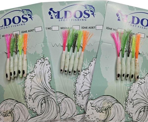 Aldos sport fishing Silikonlu Çapari (3 Adet) Çinekop, Palamut Çaparisi, Karışık - Image 1