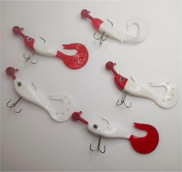 Aldos sport fishing Turna Silikon Set 10 Cm, Orak Kuyruk Silikon Yem 5'li Paket - Image 1