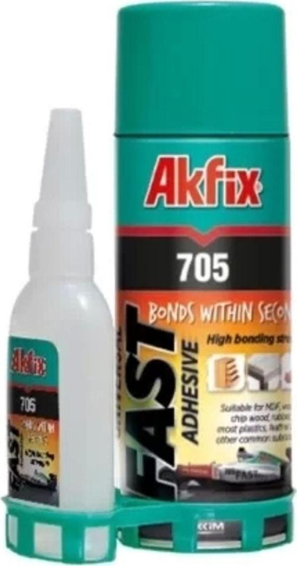 Akfix 705 Mdf Kit Hızlı Yapıştırıcı 400ml 100gr - Image 1