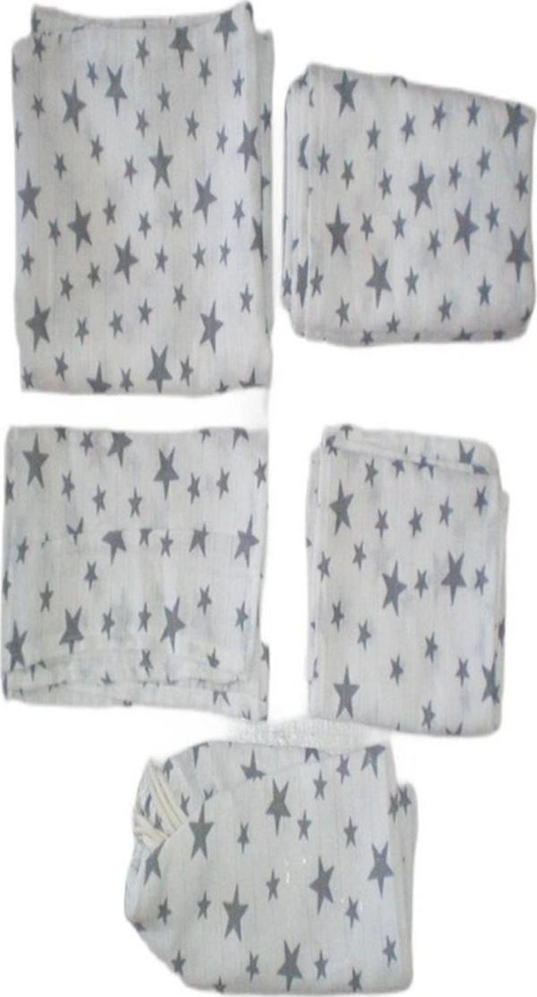 More Home Bebek Müslin Set %100 Pamuk 7 Parça Battaniye Ağız Bez - Image 1