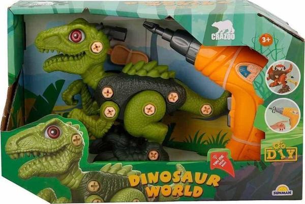 Sök Tak Dinozor ve Hareketli Matkap Seti Kız Erkek Çocuk Oyuncak Eğitici Oyuncaklar - Image 1