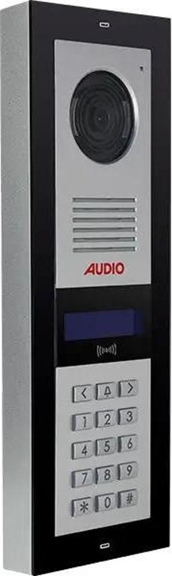 AUDIO 003002 Bus Plus 2X16 Ve 4X16 Lcd Ekranlı Zil Paneli (Mekanik Butonlu)– Siyah Şase - Image 1