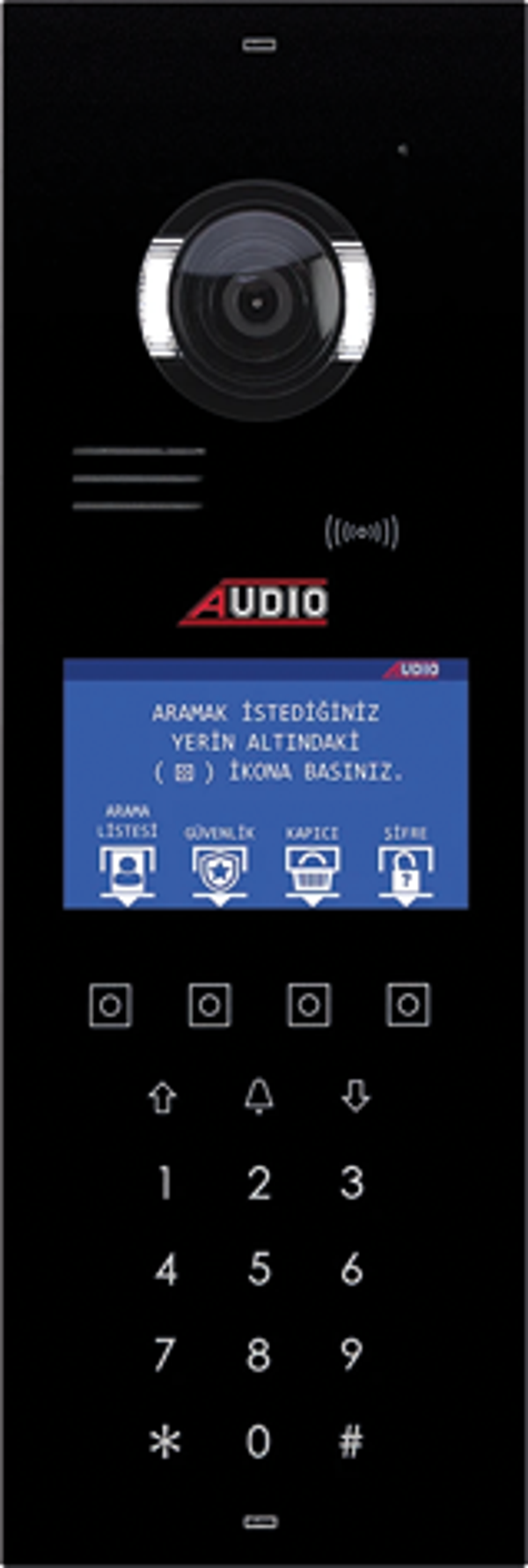 AUDIO 003006 Bus Plus 4.3" Ekranlı Zil Paneli (Dokunmatik Butonlu) - Image 1