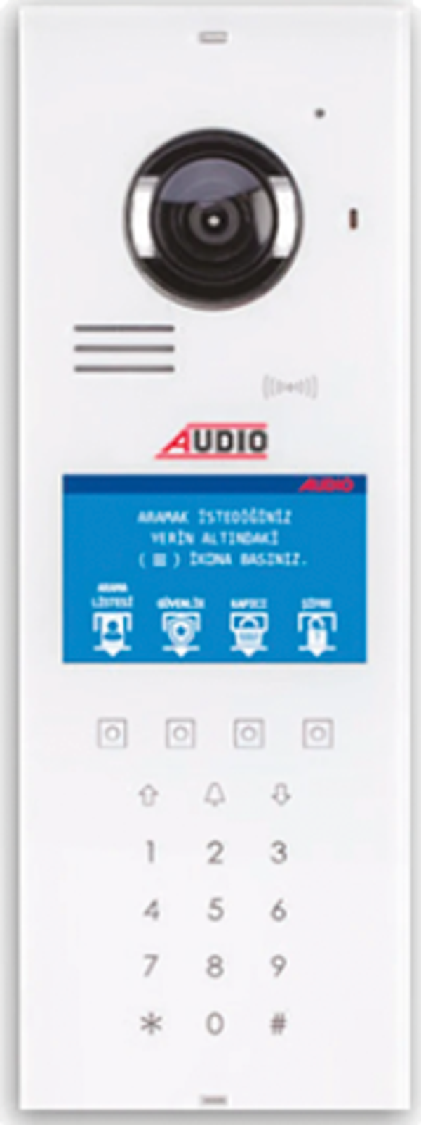 AUDIO 003007 Bus Plus 4.3" Ekranlı Zil Paneli (Dokunmatik Butonlu) Beyaz - Image 1