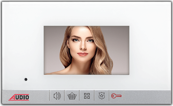 AUDIO 001182 SET Bus Plus 4.3" Görüntülü Diafon Bus Plus Mekanik Butonlu Handsfree Beyaz - Image 1