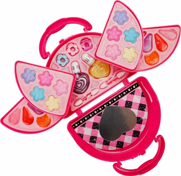 Pretty Pinky 3 Katlı Pembe Çantalı Makyaj Seti Kız Erkek Çocuk Oyuncak Eğitici Oyuncaklar - Image 1
