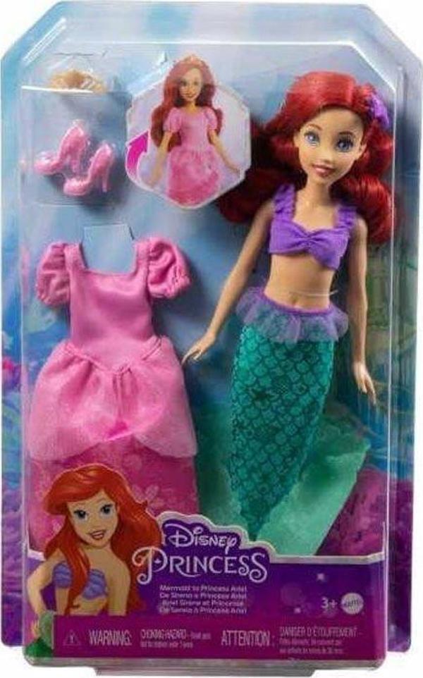Kız Erkek Çocuk Oyuncak HMG49 Disney Prenses Deniz Kızına Dönüşebilen Ariel Kız Erkek Çocuk Eğitici Eğit - Image 1