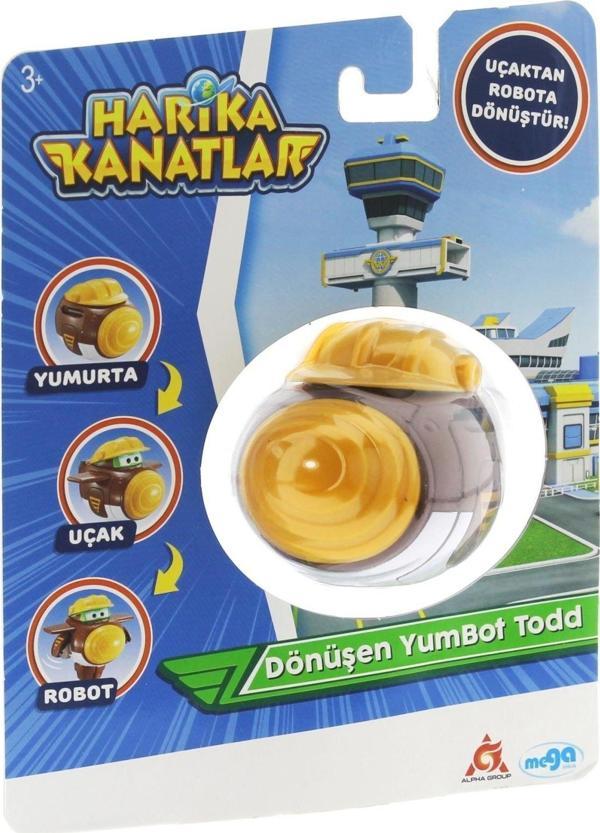 Kız Erkek Çocuk Oyuncak Harika kanatlar Dönüşen Tekli Figür YumBot Todd Kız Erkek Çocuk Eğitici Eğitici  - Image 1