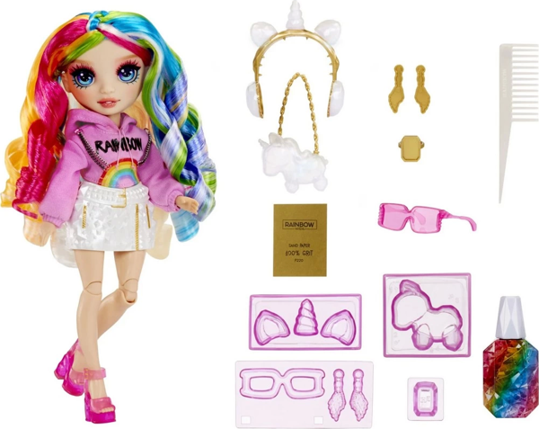 Rainbow High Kristal Serisi Bebeklerİ Kız Erkek Çocuk Oyuncak Eğitici Oyuncaklar - Image 1