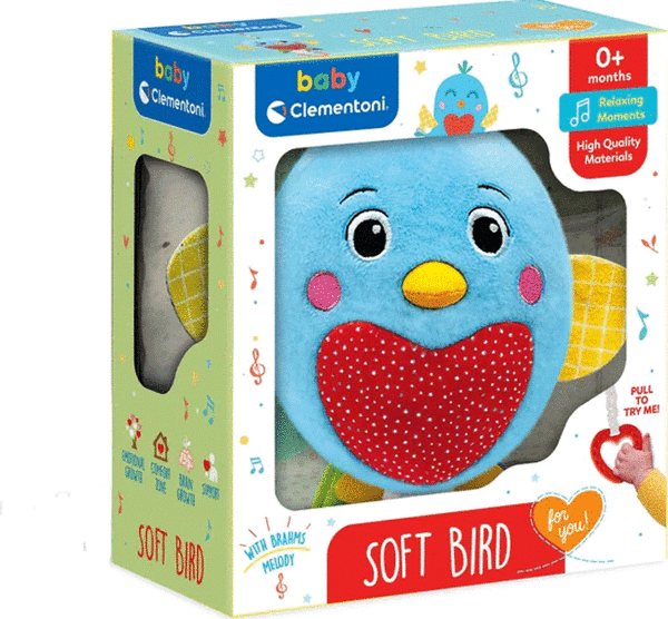 Eğitici Oyuncak 17794 Baby Clementoni - Müzikli Pelüş Kuş Kız Erkek Çocuk Eğitici Eğitici Oyunca - Image 1