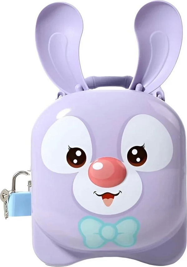 Kilitli Metal Kulak Kumbara Kız Erkek Çocuk Oyuncak Eğitici Oyuncaklar - Image 1