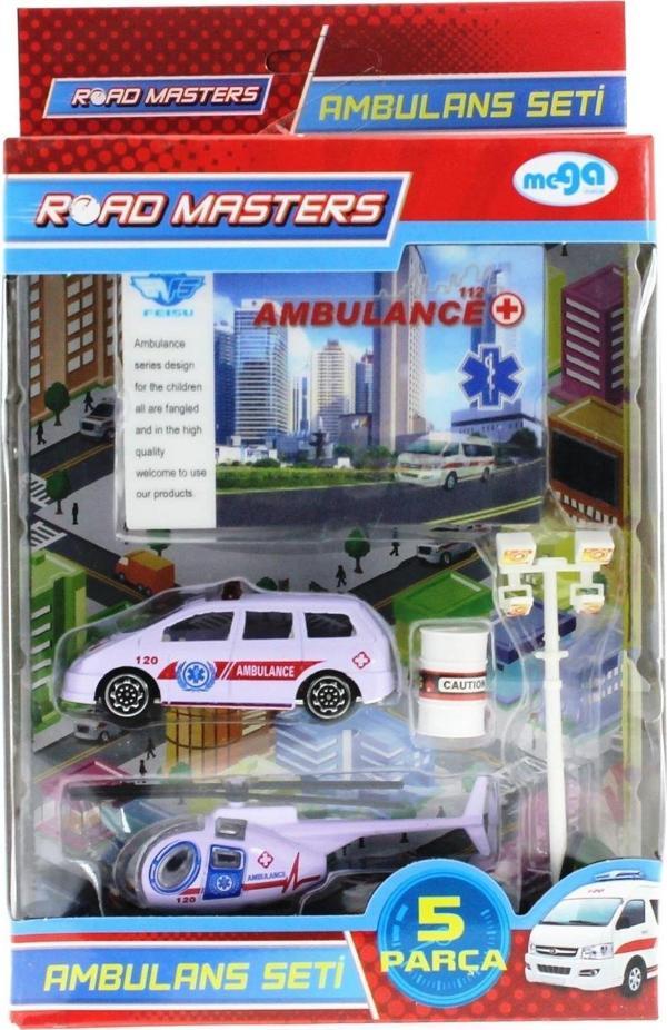 Eğitici Oyuncak Helikopterli Ambulans Seti JP9102 Kız Erkek Çocuk Eğitici - Image 1