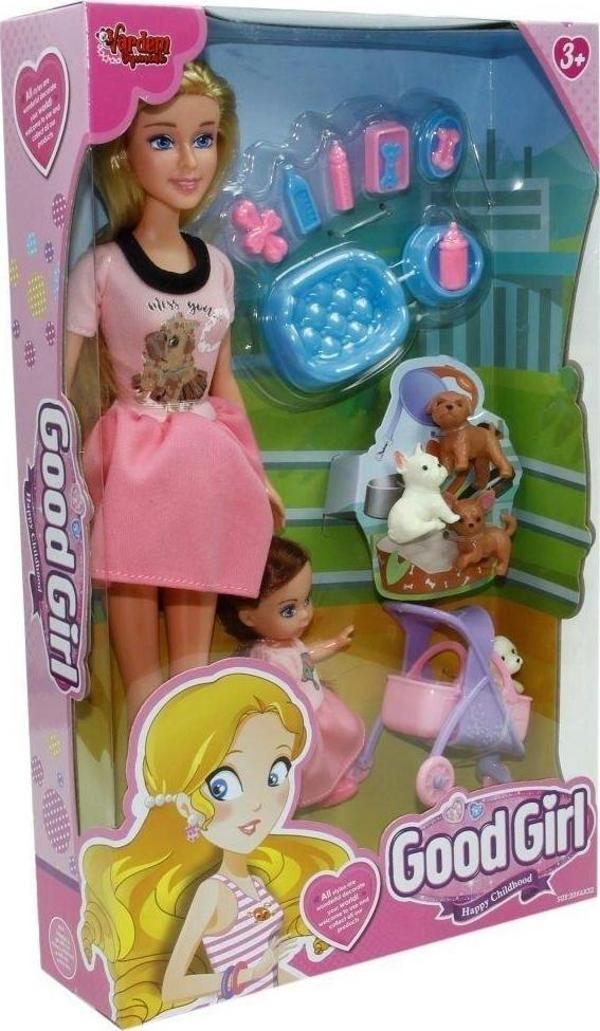 Kız Erkek Çocuk Oyuncak WG-115564 Kutulu 29cm Anne Kız Pet Shopta Bebek Kız Erkek Çocuk Eğitici Eğitici  - Image 1