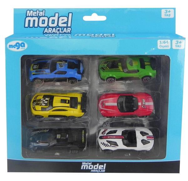 Eğlenceli Oyuncak Die cast 6'Lı Metal Model Araçlar Kız Erkek Çocuk Eğitici - Image 1