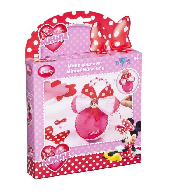 Eğlenceli Oyuncak Disney Minnie Çanta Tasarım Seti Kız Erkek Çocuk Eğitici - Image 1