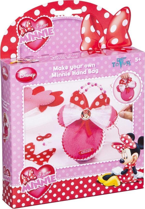 Eğlenceli Oyuncak Disney Minnie Çanta Tasarım Seti Kız Erkek Çocuk Eğitici - Image 1