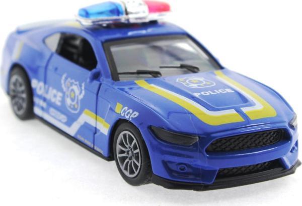 Öğretici Oyuncak Die Cast Çek Bırak Metal Mavi Polis Arabası Kız Erkek Çocuk Eğitici Eğitici Oyun - Image 1