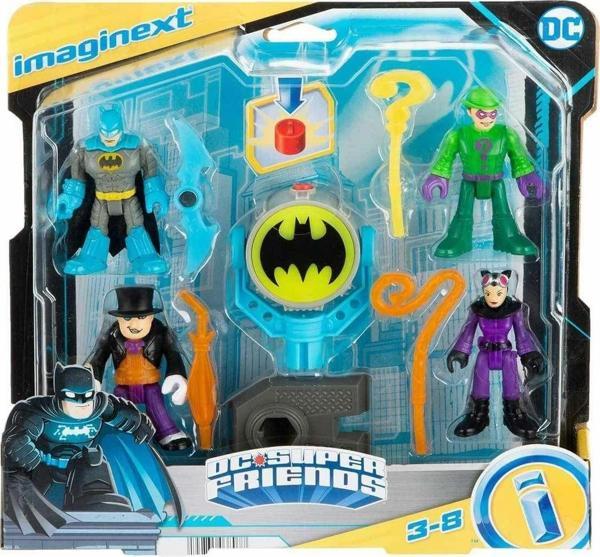 Eğitici Oyuncak HFD47 Imaginext, Bat-Tech Bat-Signal Figür Seti, DC Super Friends Kız Erkek Çocuk Eğitici Öğretici O - Image 1