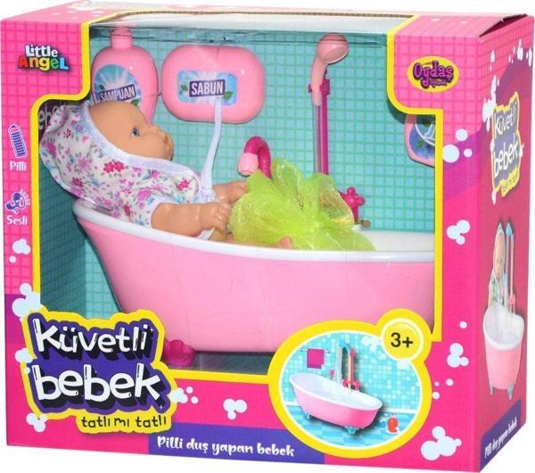 Öğretici Oyuncak 02605 Oydaş, Pilli Küvette Duş Yapan Bebek - 1adet Stokta Olan Gönderilir Kız Erkek Çocuk Eğitici Öğ - Image 1