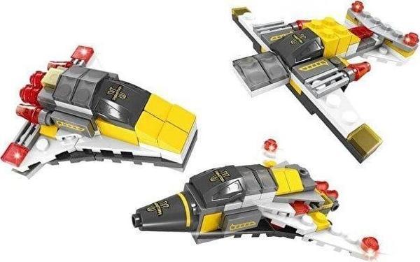 Kız Erkek Çocuk Oyuncak Ausini Assembling Master 3 in 1 63 Parça Uzay Araçları Kız Erkek Çocuk Eğitici E - Image 1