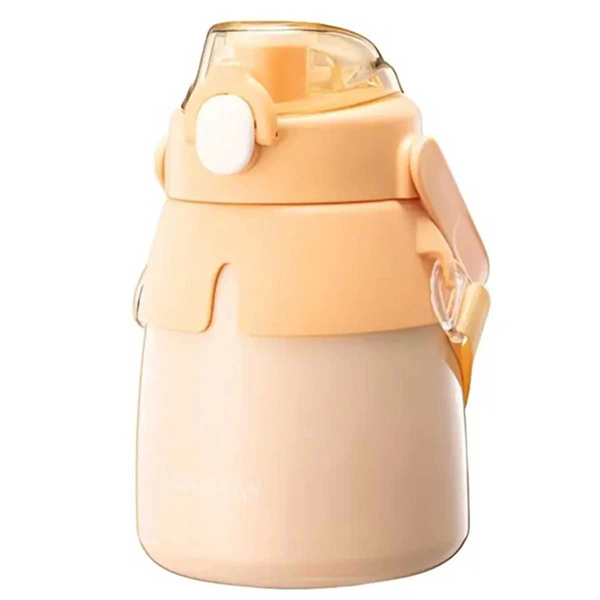Eğitici Oyuncak Bear&Deer Otomatik Kapak Termos Matara 500 ml 0003 Kız Erkek Çocuk Eğitici Eğiti - Image 1