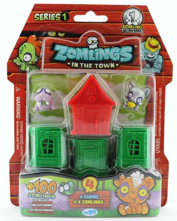 Öğretici Oyuncak Zomlings 4'Lü Paket Seri 1 Kırmızı Evli P00972 Kız Erkek Çocuk Eğitici Eğitici O - Image 1