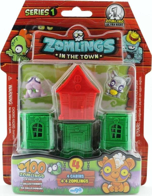 Öğretici Oyuncak Zomlings 4'Lü Paket Seri 1 Kırmızı Evli P00972 Kız Erkek Çocuk Eğitici Eğitici O - Image 1
