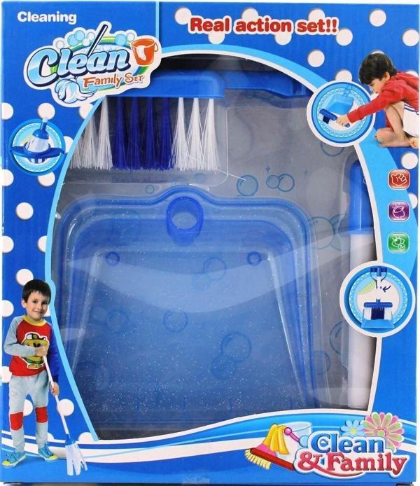 Öğretici Oyuncak Mavi Temizlik Seti Cf7711B Kız Erkek Çocuk Eğitici - Image 1