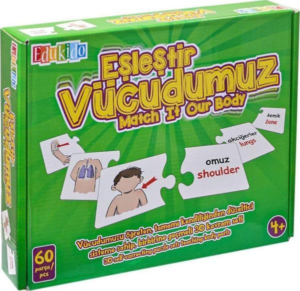 Kız Erkek Çocuk Oyuncak EDU-1008 Vücudumuz Eşleştir Oyunu -Chiva Kız Erkek Çocuk Eğitici - Image 1