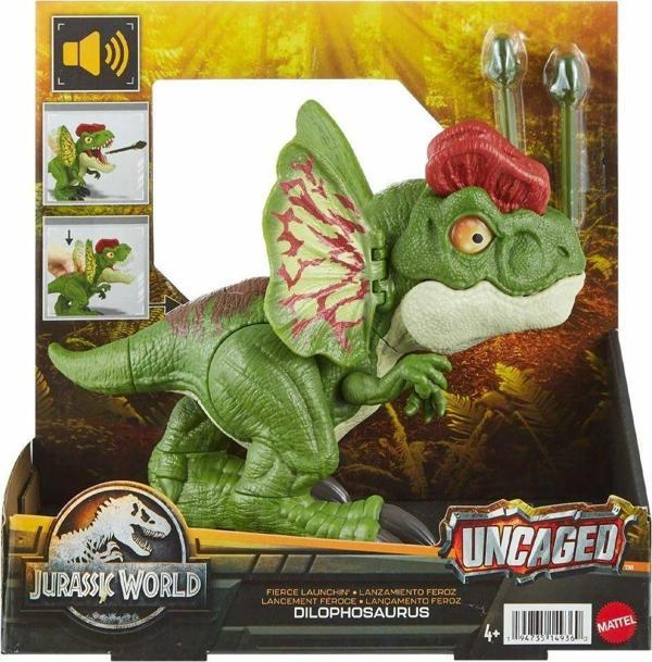 Eğitici Oyuncak HNT65 Jurassic World Uncaged™ İnteraktif Dilophosaurus Figürü Kız Erkek Çocuk Eğitici Öğretici Oyunc - Image 1