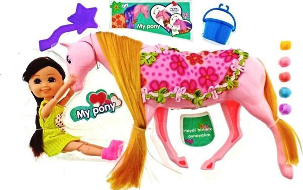 Eğitici Oyuncak Gaga Love ve Pembe Atı Kız Erkek Çocuk Eğitici - Image 1