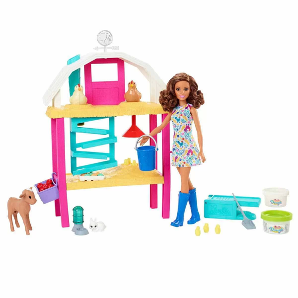 Kız Erkek Çocuk Oyuncak Barbie Eğlenceli Çiftlik Hayatı HGY88 Kız Erkek Çocuk Eğitici - Image 1