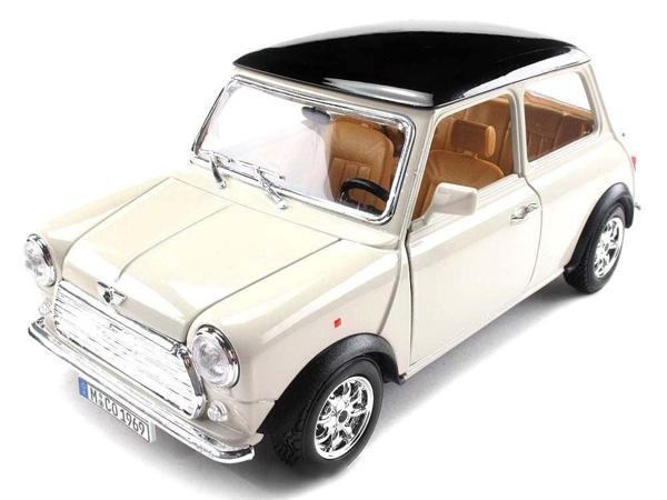 Öğretici Oyuncak Bburago 1:18 Mini Cooper 1969 Model Araba Kız Erkek Çocuk Eğitici Eğitici Oyunca - Image 1