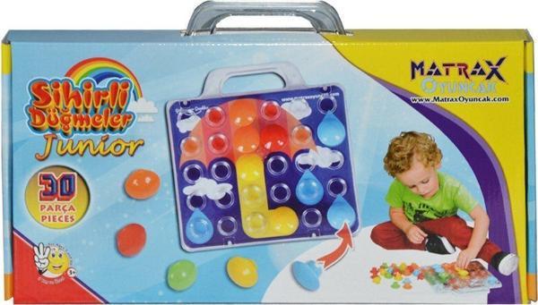 Öğretici Oyuncak 039 Matrax, Sihirli Düğmeler - Junior , 30 parça Kız Erkek Çocuk Eğitici Eğitici - Image 1