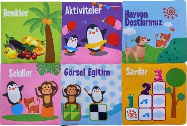 Eğlenceli Oyuncak Bebeğimin İlk Kitapçık Seti - 6adet Kız Erkek Çocuk Eğitici - Image 1